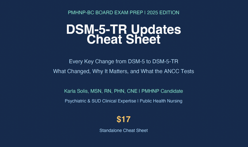 DSM-5-TR Cheat Sheet