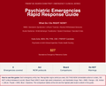 Psychiatric Emergencies Rapid Response Guide